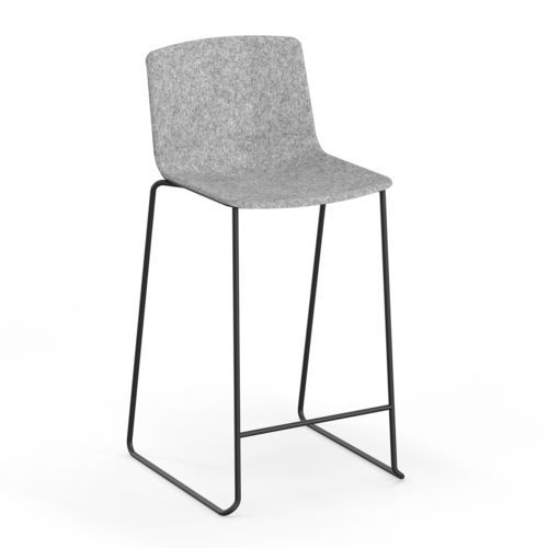 Chaise de bar contemporaine - OMEGA I - Casala - d'intérieur / en PET / avec piètement en acier