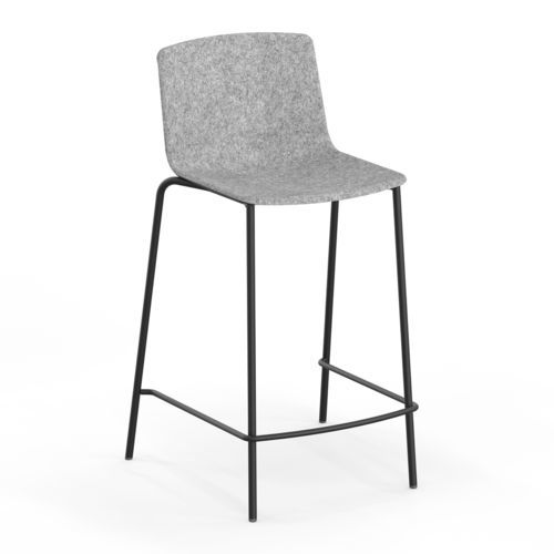 Chaise de bar contemporaine - OMEGA III - Casala - d'intérieur / en PET / avec piètement en acier