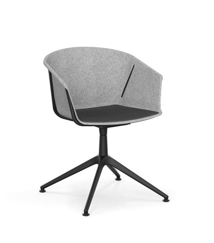 Chaise contemporaine - OMEGA IV - Casala - d'intérieur / en acier / en PET