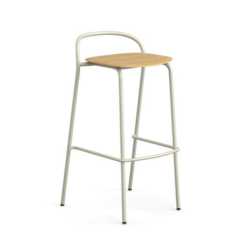 Chaise de bar contemporaine - SENNA - Casala - d'intérieur / en tissu / en bois