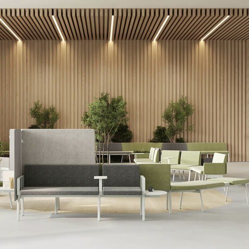 Banc modulaire - RIVA - Casala - contemporain / en tissu / en acier