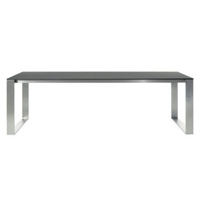 Table à manger contemporaine - FRAME - Steininger Designers - en composite / avec piètement en acier inoxydable / rectangulaire