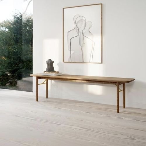 Banc design scandinave - #833 - Skovby - en bois massif / en bois huilé / en chêne naturel