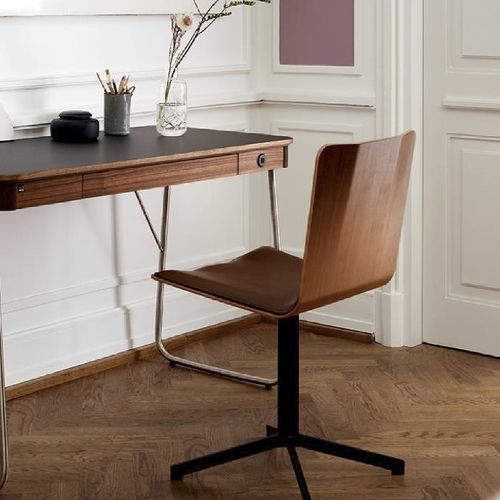 Chaise de salle à manger contemporaine - #803 - Skovby - d'intérieur / en tissu / en cuir