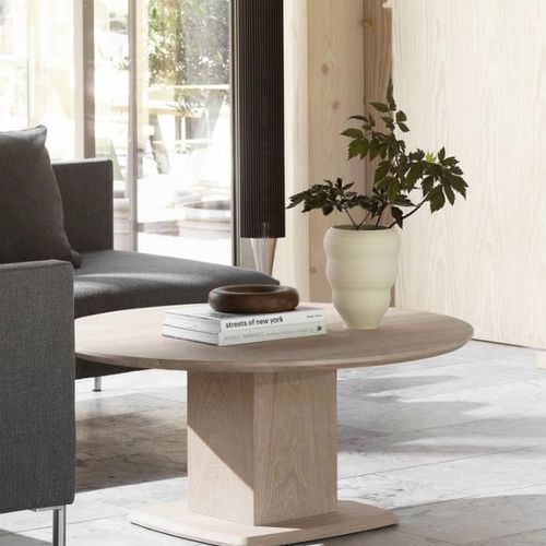 Table basse contemporaine - #243 - Skovby - en chêne / en noyer / en céramique