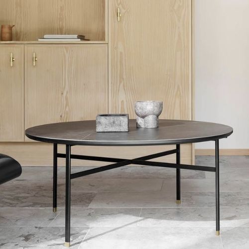 Table basse contemporaine - #243 - Skovby - en chêne / en noyer / en céramique