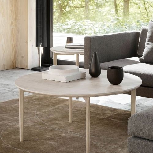 Table basse contemporaine - #243  - Skovby - en chêne / en noyer / en céramique