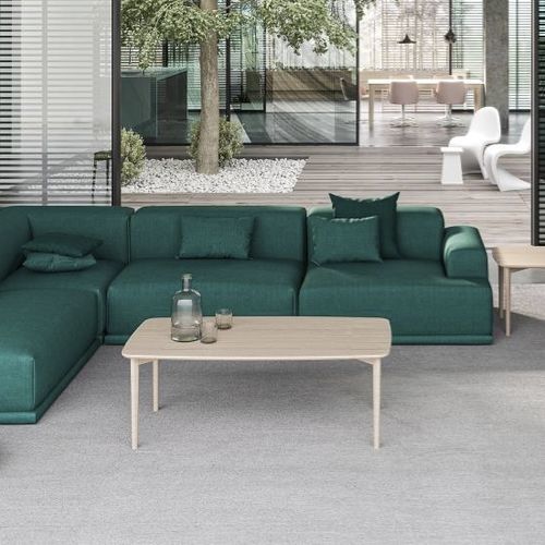 Table basse contemporaine - #244 - Skovby - en chêne / en noyer / en céramique