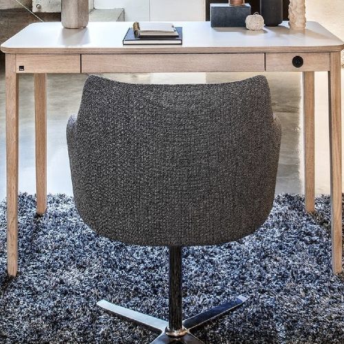 Bureau sur pied - #131 - Skovby - contemporain / en chêne / en placage de bois