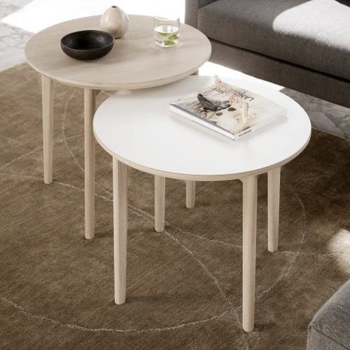 Table d'appoint contemporaine - #241 - Skovby - en chêne / en noyer / en HPL