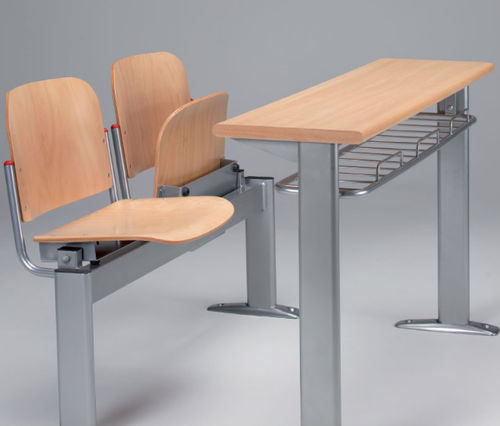 Table d'enseignement contemporaine - 1020/1040 Series - CAMILLO SIRIANNI SAS - en bois / en matières recyclées / avec piètement en métal