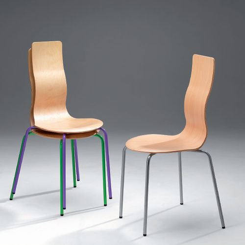 Chaise contemporaine - 980/M - CAMILLO SIRIANNI SAS - d'intérieur / en tissu / en stratifié