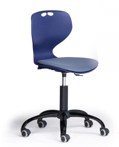 Chaise de travail en polypropylène - I.TEACH - CAMILLO SIRIANNI SAS - à roulettes / tapissée / ergonomique