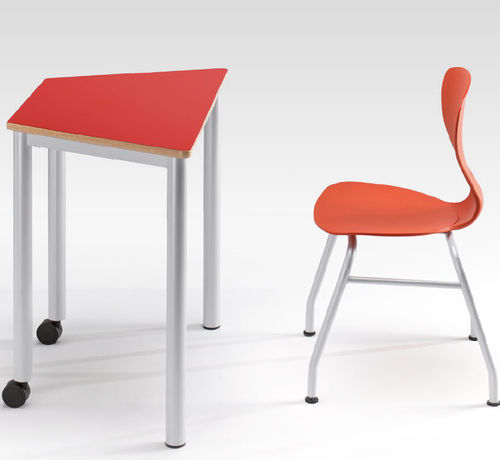 Table d'enseignement contemporaine - ELEMENTS - CAMILLO SIRIANNI SAS - en bois / en polypropylène / en matières recyclées