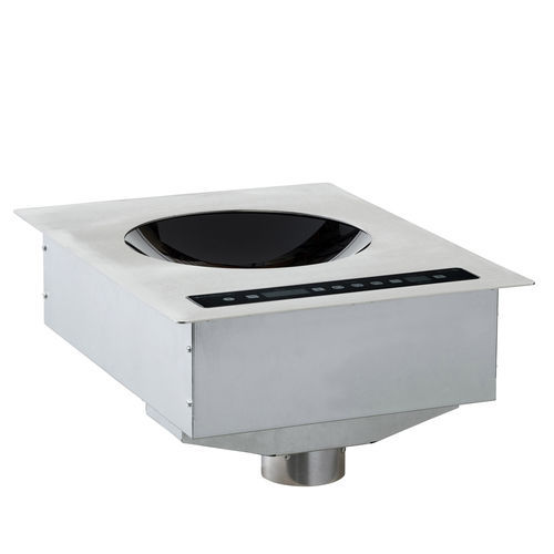 Wok vitrocéramique à induction - DWIC 3000 - ADVENTYS - professionnel / 1 foyer / encastrable