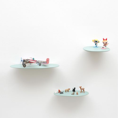 Étagère murale - ISOLA - Moustache - contemporaine / en céramique / blanche