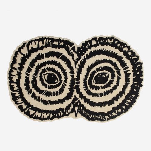 Tapis contemporain - STRIX - Moustache - capitonné / en laine / rond