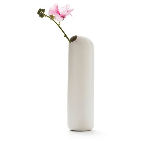 Vase contemporain - Ô CARAFE - Moustache - en céramique / de terre cuite / blanc