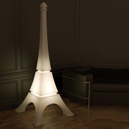 Colonne lumineuse contemporaine - EIFFEL TOWER - Qui est Paul - en polymère / fluorescente / d'intérieur