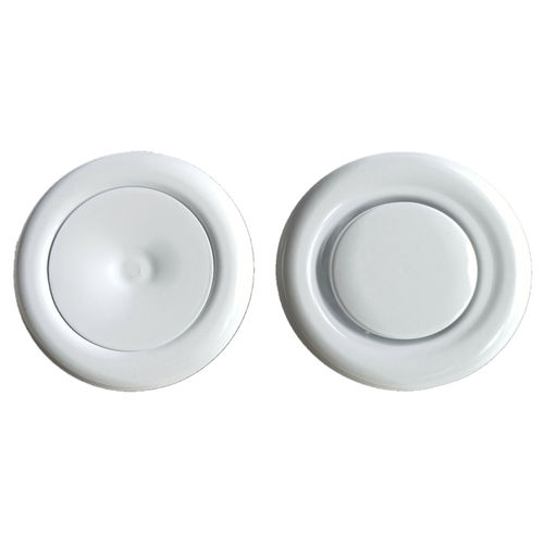 Soupape de ventilation de plafond - STV - SCHAKO KG - en tôle d'acier / ronde