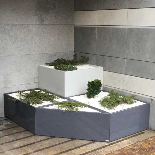 Jardinière en fibro-ciment - IRM100.80H40 - ATELIER SO GREEN - en polystyrène / de terre cuite / rectangulaire