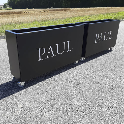 Jardinière en aluminium thermolaqué - STEELAB SAA - ATELIER SO GREEN - sur mesure / résistante aux intempéries / légère
