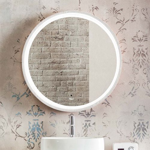 Miroir de salle de bain mural - INCANTO - ARTELINEA - contemporain / rond / en bois laqué
