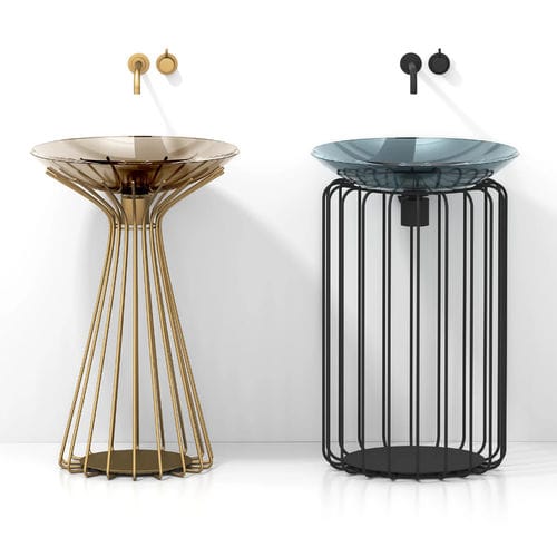 Console pour lavabo en métal - TRISTANO & ISOTTA - ARTELINEA