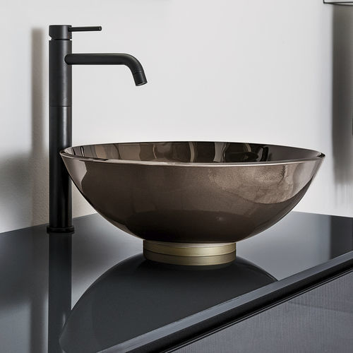 Vasque à poser - MILANO - ARTELINEA - en verre / ronde / sans trou