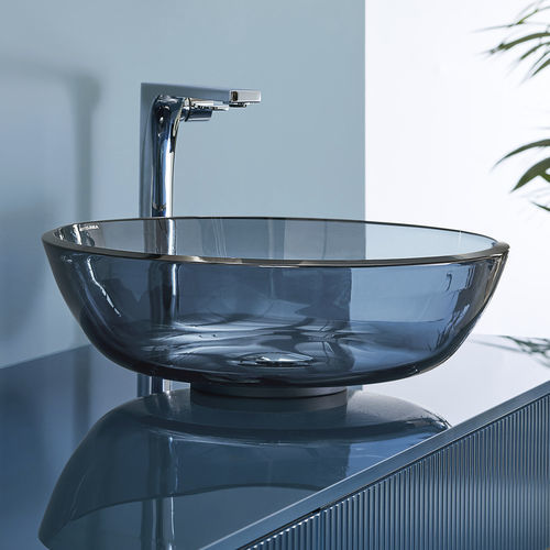Vasque à poser - ROMA - ARTELINEA - en verre / ronde / sans trou