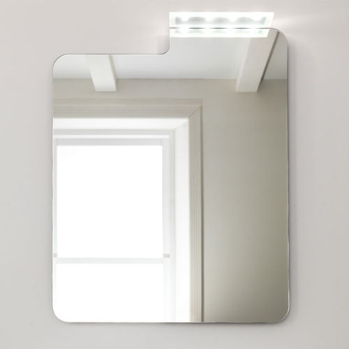 Miroir de salle de bain mural - ATOLLO - ARTELINEA - contemporain / carré / elliptique