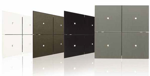 Interrupteur bouton poussoir - DT0S-4BR - Duotecno - encastré / quadruple / en bronze