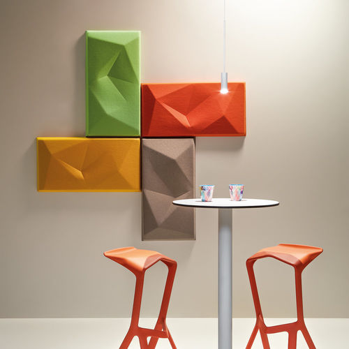 Panneau acoustique pour mur - VEVEY - Made Design Barcelona - en polyester / rectangulaire / 3D
