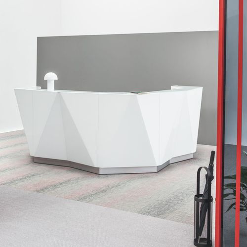 Banque d'accueil modulable - ALPA  - MDD - d'angle / en verre / lumineuse