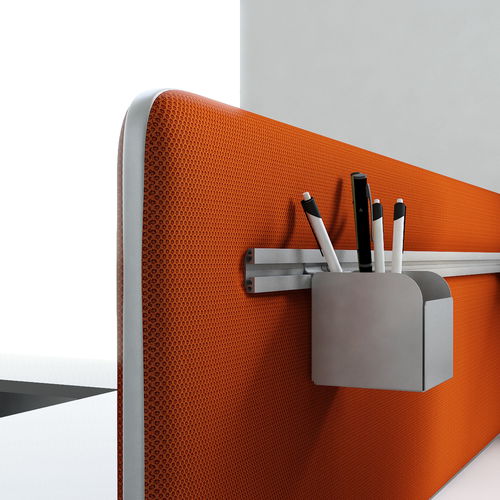 Séparateur de bureau sur bureau - TWIN - MDD - en tissu / en métal