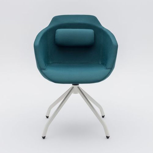 Chaise visiteur contemporaine - ULTRA - MDD - d'intérieur / en tissu / en acier à revêtement par poudre