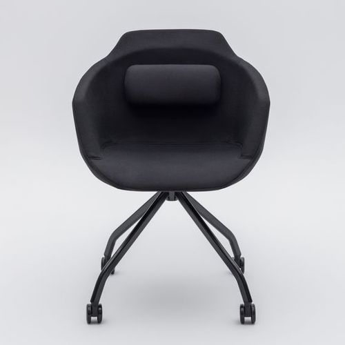 Chaise visiteur contemporaine - ULTRA F - MDD - d'intérieur / en tissu / en acier à revêtement par poudre