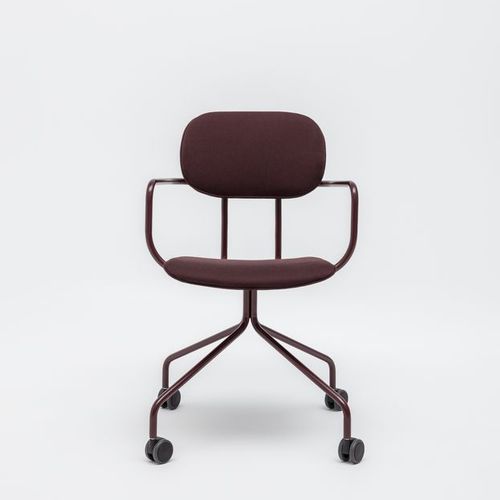 Chaise de bureau contemporaine - NEW SCHOOL - MDD - d'intérieur / en tissu / en contreplaqué moulé