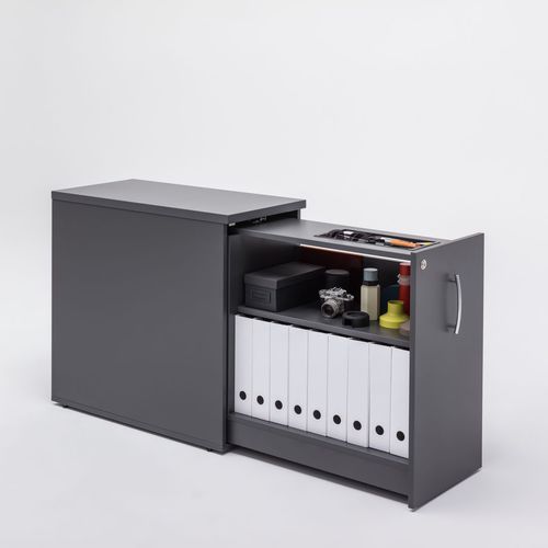 Caisson de bureau en mélaminé - BASIC - MDD - à 1 tiroir / modulaire
