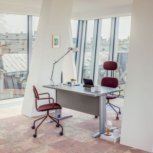 Bureau pour open space - OGI N - MDD - contemporain / en bois / avec rangement