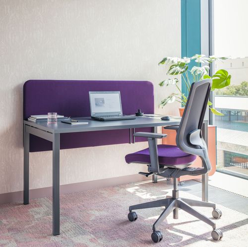 Bureau contemporain - OGI Y - MDD - en métal / 4 pieds / à hauteur réglable
