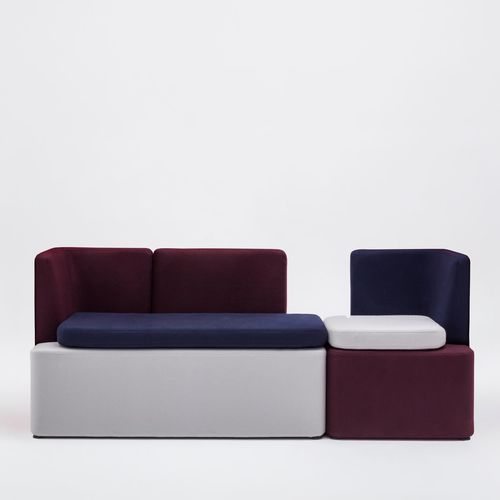 Canapé modulable - KAIVA - MDD - contemporain / en tissu / avec coussin amovible