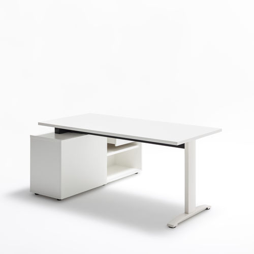 Bureau pour open space - ERGONOMIC MASTER - MDD - contemporain / en chêne / en noyer