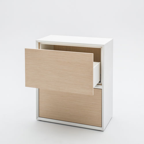 Armoire de classement basse - GRAVITY - MDD - en MDF / à tiroirs / contemporaine