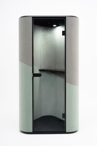 Bureau POD acoustique - HANA - MDD - ergonomique / en verre / pour open space