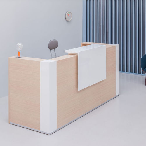 Banque d'accueil modulable - TERA: TR3P+TR11 - MDD - d'angle / stratifiée / en mélaminé