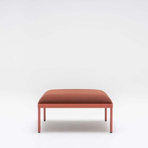 Pouf contemporain - STILT  - MDD - en tissu / en métal / rectangulaire