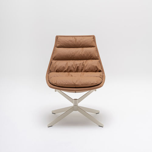 Fauteuil de bureau contemporain - FAT FRANK - MDD - en tissu / en cuir / en métal