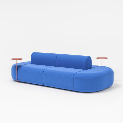 Banquette modulable - Artiko Double - MDD - contemporaine / en tissu / avec piètement en métal