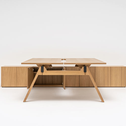 Bureau pour open space - Viga Bench - MDD - sur pied / pour 2 personnes / contemporain